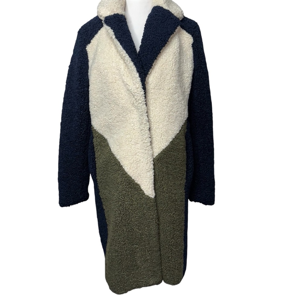 J. Crew Navy, Cream, and Olive Teddy Jacket